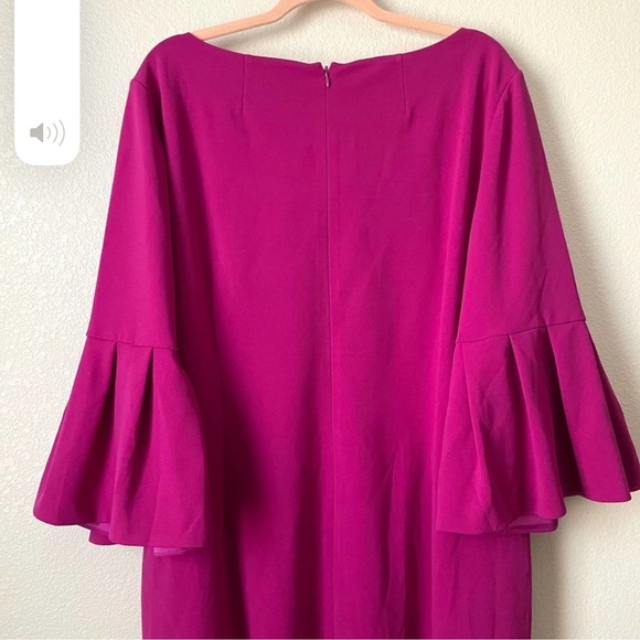 Eliza J Dress Womens Size 20W Pink Mini Knee Length Flared Sleeve Sheath NWT - Picture 5 of 9